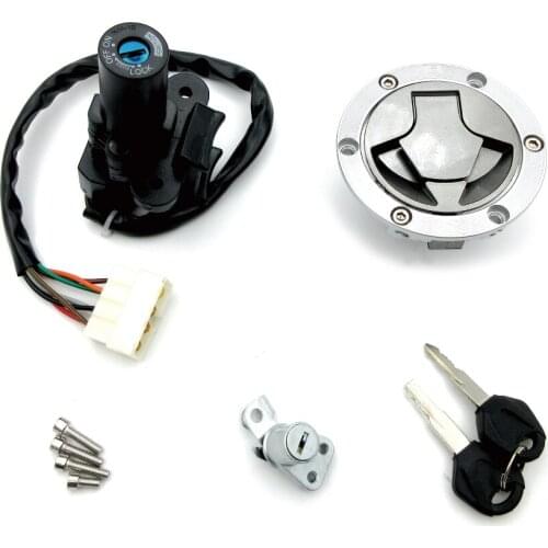 New Motorcycle Ignition Switch Seat Gas Cap Cover Lock Key Set For Kawasaki Ninja 250R 300 EX250J EX300A EX300B ABS/SE 2008-2015