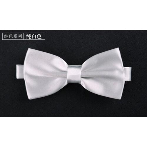 Formal mens group solid color performance bow tie adult gentleman business Korean version of solid color monochrome bow tie sim
