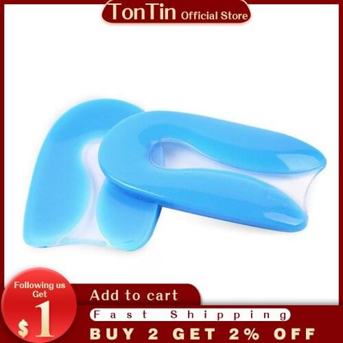 Wholesale Taller Foot Pad U Shaped Shoes Insole for 30-40 Shoes Size Feet Care Plantar Fasciitis Pain Relief 2 pcs per pair