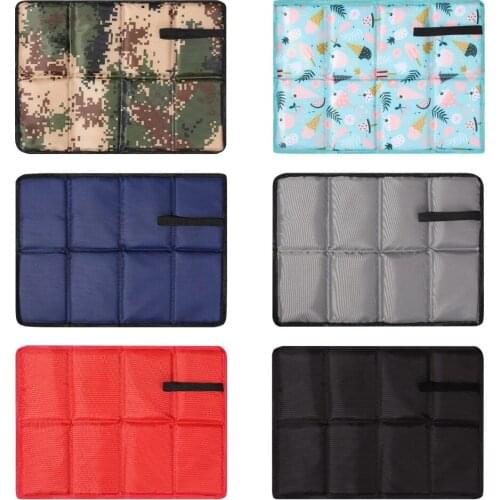 Portable Folding Waterproof Oxford Cloth Camping Mat Foam Sitting Pad Beach Mat Prevent Dirty Hiking Small Picnic Seat Outdoor