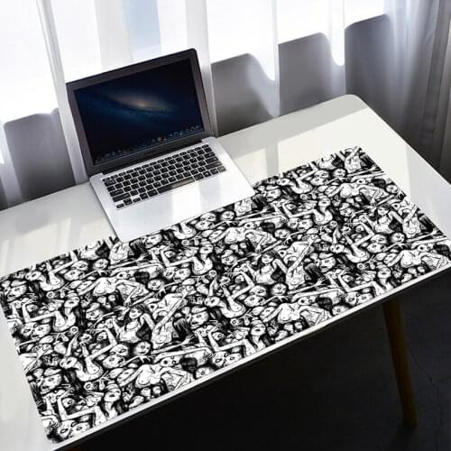 Horror Junji Ito Mouse Pad Rubber Gamer PC Computer Keyboard Desk Mat Large 900x400 Durable Desktop Gaming Accessories Mousepad