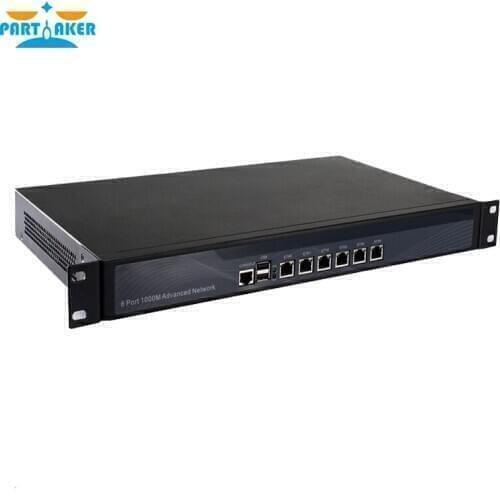 Partaker R11 1U Rackmount Intel Pentium B950 Network Server with 6 Intel Lan PC Firewall Router pfSense USB COM VGA FAN