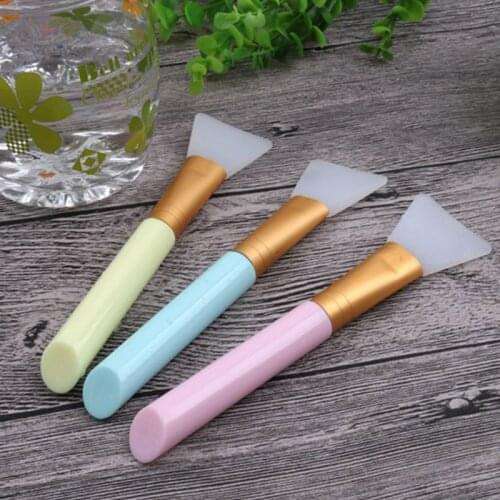 Candy Color Silicone Face Mask Brush Flexible Facial Mud Applicator Body Lotion Cream Mixing Cosmetic DIY Makeup Beauty Tool