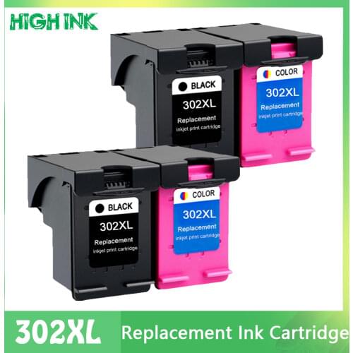 Compatible 302XL Replacement for HP 302 for HP302 XL Ink Cartridge for Deskjet 1110 1111 1112 2130 2131 printer