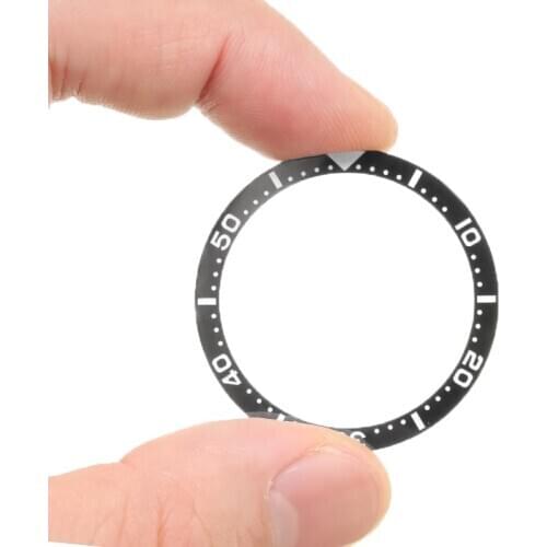 Waterproof Black Ceramic Bezel 38mm Insert For Seiko Watch Face Watches Replace Accessories For Submariner Automatic Mens Watch