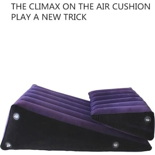 High quality Joycoco Inflatable Sex Pillow Positions Adult Sex Sofa Bed Cushion Triangle Wedge Pad Sofa Toys Sex Hold Pillow