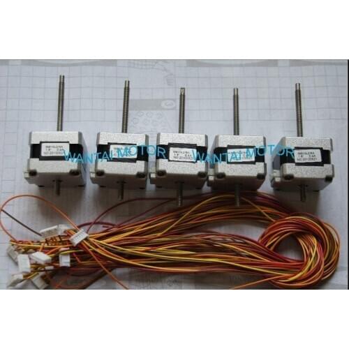 EU FREE! Wantai 5 PCS Nema16 39BYGL215A Linear Motor of 100mm Stoke Length CNC Mill Cut Laser Engraving Grind Foam Embroidery