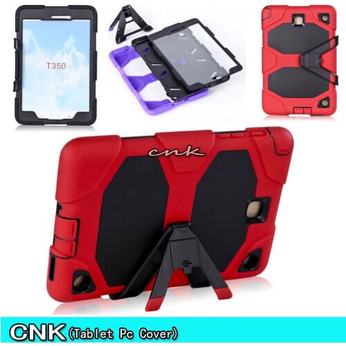 3 IN 1 Armor Kickstand Silicone Hybrid Rugged Heavy Duty Cover Case For Samsung Galaxy Tab A 8.0 T350 T355 Case Cover Shell