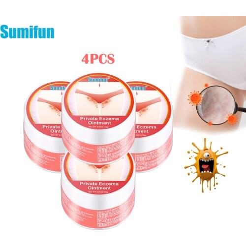4pcs New Sumifun Remove Odor Antibacterial Cream Pussy Underarm Armpit Intimate Deodorant Pruritus Dermatitis Anti-itch Ointment