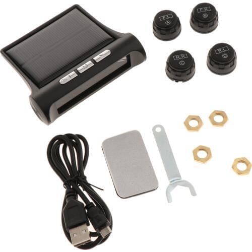 Car Wireless TPMS Tire Pressure Monitor System+4 Sensor LCD Display For Opel