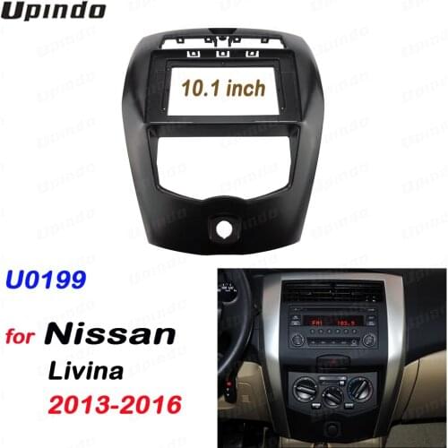 2DIN 10.1 inch car radio ABS PC Plastic Fascias Panel Frame for NISSAN LIVINA 2013-2016