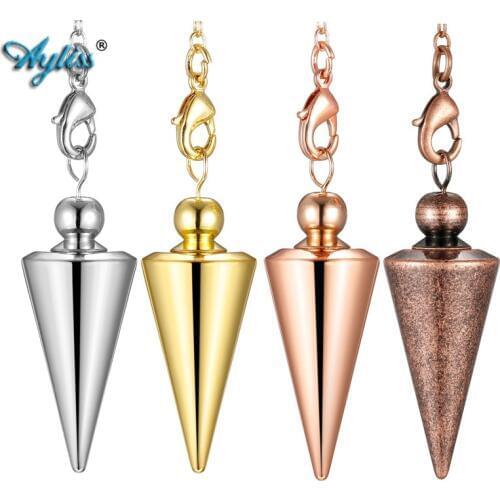 Ayliss Copper Pendulums for Dowsing Metal Dowsing Divination Reiki Healing Pendulum Spiritual Vortex Coil Point Energy Generator