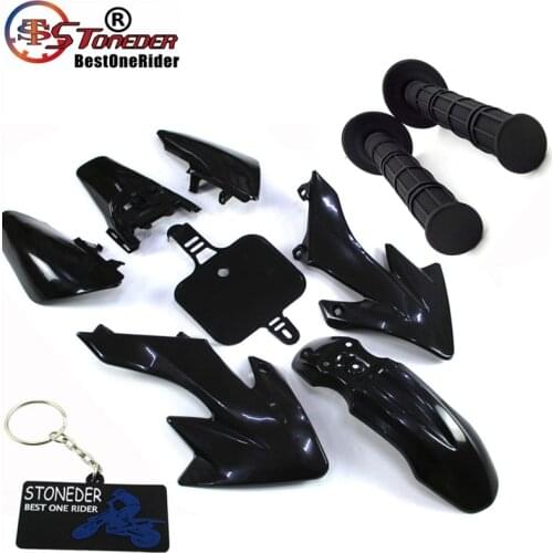 STONEDER Black Fairing Body Kits Handle Grip For Honda XR50 CRF50 SSR Thumpstar DHZ 50cc - 110cc 160cc Pit Dirt Trail Motor Bike