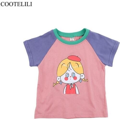 Футболки с коротким рукавом для девочек COOTELILI China At AliExpress