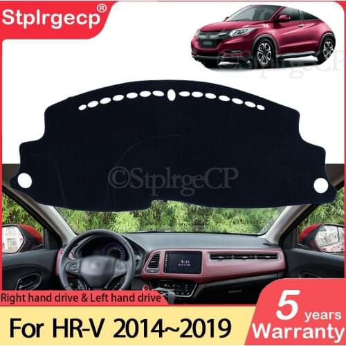 For Honda HR-V Vezel 2014~2019 Anti-Slip Mat Dashboard Cover Pad Sunshade Dashmat Protect Carpet Accessories HRV HR V 2016 2018