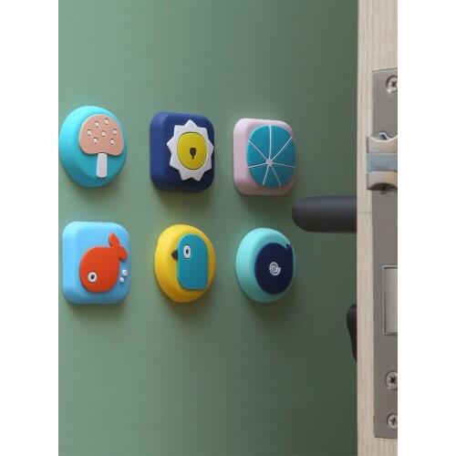 GY Door Handle Crash Pad Wall Sticker behind the Door Refrigerator Bump Sticker Silent Thickening Silicone Screen Protector