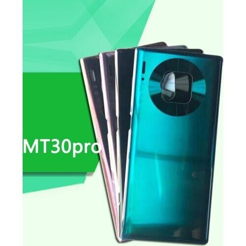 Battery Housing Cover for Huawei Mate 30 Pro Case Tempered Glass Back Replacement Part for Huawei Mate30 Pro No Lens/Logo