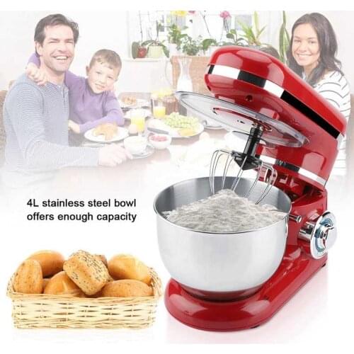 6 Speeds Kitchen Electric Food Mixer 1200W Tilt-Head Stand Mixer with Accessories