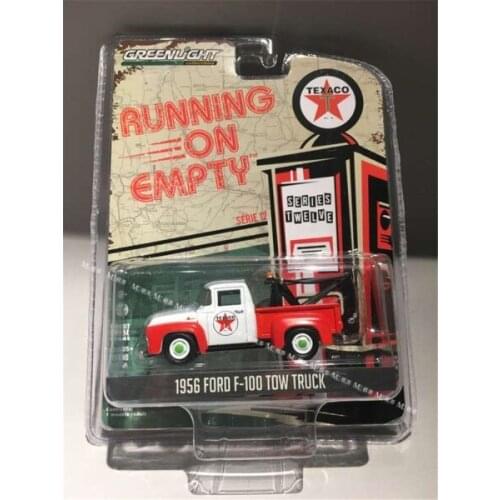 GREENLIGHT 1:64 1956 FORD F-100 TOW TRUCK Alloy model Vintage car Metal toys for childen kids diecast gift