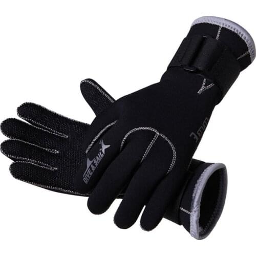 Men and women Swimming gloves neoprene with magic stick winter warm anti-slip diving gloves
