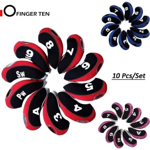 New Transparent Window Golf Iron Head Covers Set of 10 with Numbers Waterproof Headcovers Drop Shipping