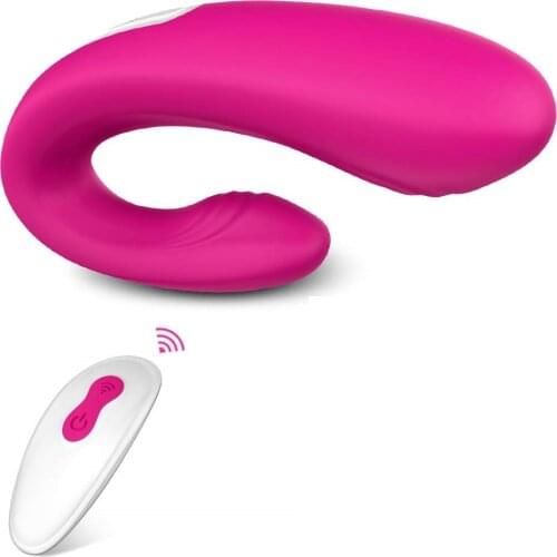 Rechargeable Clitoral & G-Spot Vibrator, Waterproof Couples Vibrator with 9 Powerful Vibrations, Wireless Remote Control Clitor