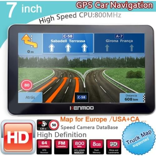 7 Inch HD GPS Portable Navigation 2020 Maps for Europe Russia Car TRUCK CAMPING Caravan Navigator Sat Nav Free Lifetime Updates