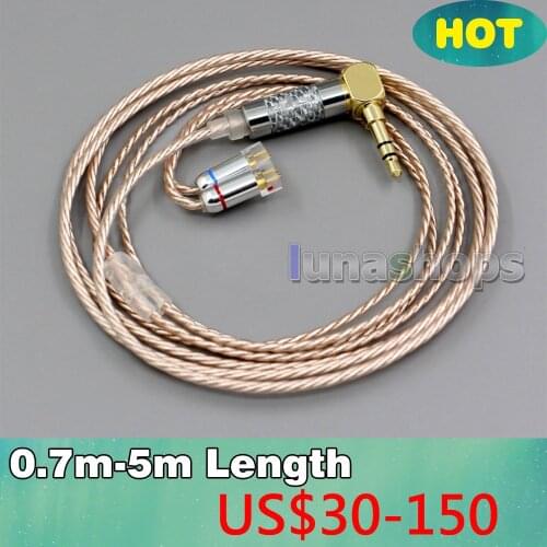 Hi-Res Silver Plated XLR 3.5mm 2.5mm 4.4mm Earphone Cable For UE11 UE18 pro QDC Gemini Gemini-S Anole V3-C V3-S V6-C LN006369
