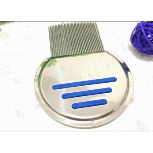 Fast shipping way lice comb stainless steel detangle hair brush nit remove louse comb for hair care headlice cleaning tool