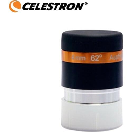Celestron 1.25" Wide Angle 62 Degree Lens 4mm for Astronomy Telescope HD Aspheric Eyepiece Fully Coated not monocular 31.7mm