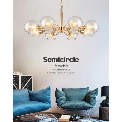 Modern Simple Mediterranean Gold Restaurant Chandelier prototype room Lamps and lanterns The study Childrens room Princess