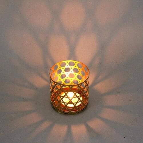 Modern Iron Wire Candle Lantern Candle Holders for Dining Room Home Decoration