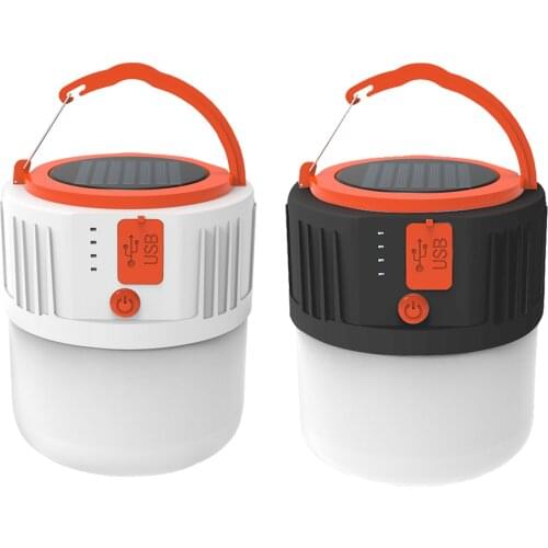 USB&Solar LED Camping Tent Light Emergency ing Lantern Waterproof Fishing Lamp Patio Bulb Power Bank
