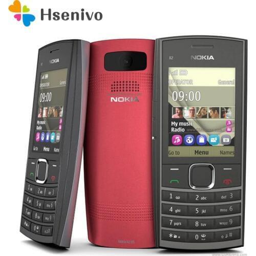 100% Original Nokia x2-05 Unlocked Phone 2.2" 64MB Bluetooth GSM/WCDMA 2G Phone Free shipping