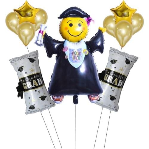 11pcs Gradyation Doctor Foil Balloons Back To School Decorations Congratulation Gift Globos Graduation 2019 Decor Ballons