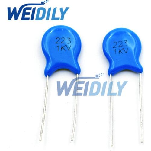 100PCS/LOT 1KV 223 22NF High Voltage Ceramic Capacitors DIP Capacitance 1000V 22nf