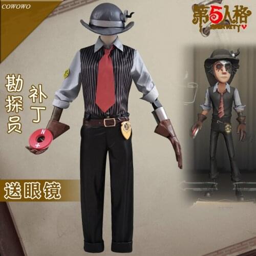 Anime! Identity V Norton Campbell Prospector Patch Fashion Game Suit Uniform Halloween Carnival Party Outfit Custom Made NEW
