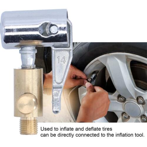 Car Air Pump Nozzle Adapter Fast Inflation Deflation Tire Inflator Connector Universal automobiles