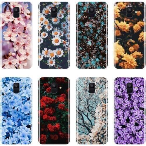 Silicone Phone Case For Samsung Galaxy A3 A5 A7 2016 2017 Rose Flower Soft Back Cover For Samsung Galaxy A6 A8 Plus 2018 A5 A7
