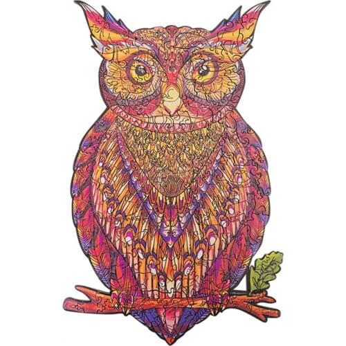 DIY Wooden Puzzle For Adults Children Each Piece Is Animal Shaped Christmas Gift Wooden Jigsaw Puzzle Unique Shape Jigsaw Pieces