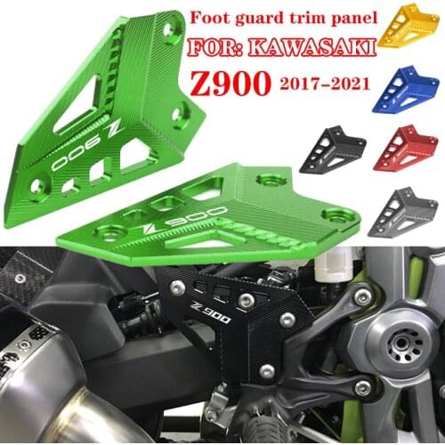 For KAWASAKI Z900 Z 900 2017-2021 2020 Motorcycle FootPeg Footrest Rear Set Heel Plate Guard Protector Foot Pedal Accessories