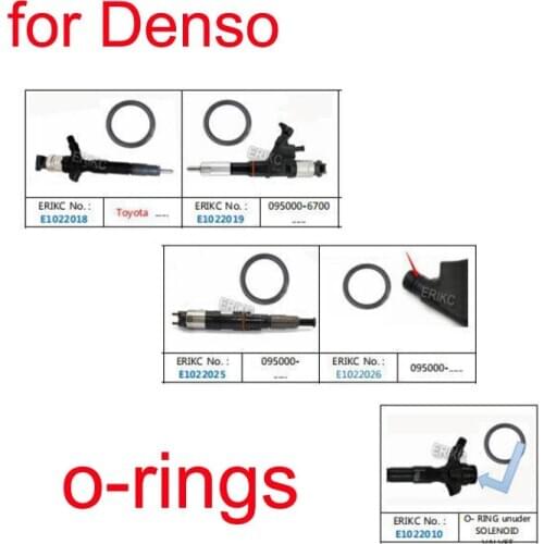 E1022018 Deisel Fuel Rubber O-Ring E1022010 O rings Insulation Gasket Washer Seals for Denso Injector