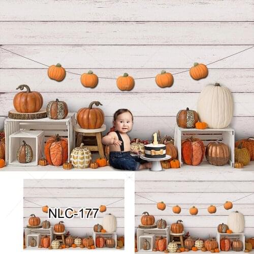 Fall Maple Leaves Photography Background Autumn Harvest Pumpkin Party Baby Shower Child Birthday Party Backdrop for Photo Studio