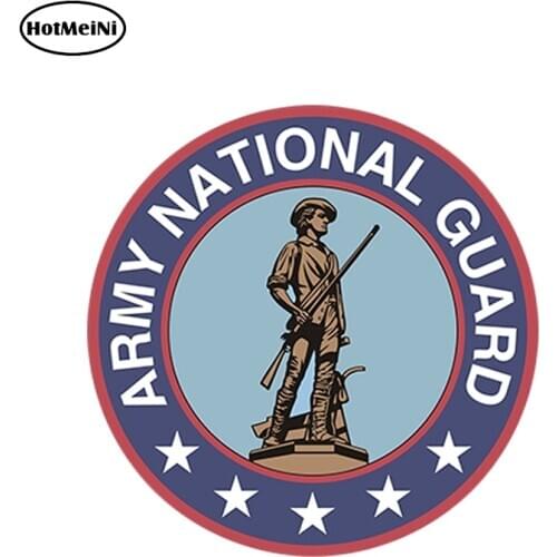 HotMeiNi 12cm x 12cm US Army National Guard Seal Insignia Patch Vinyl Graphics Decal Sticker Window Bumper