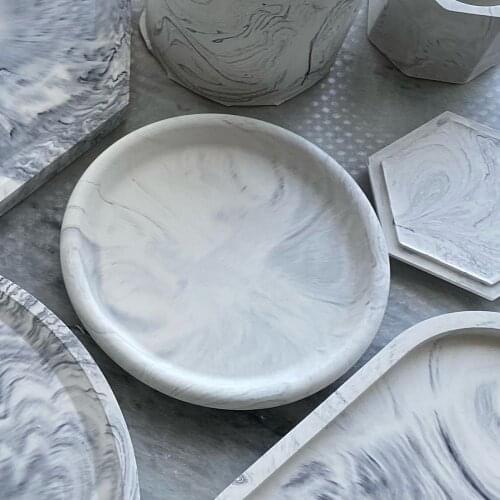 12.5cm Rounded Plate Silicone Mold Rectangle Trinket Tray DIY Resin Trinket Dish Making Epoxy Resin Crafts Jewelry Tray Tools