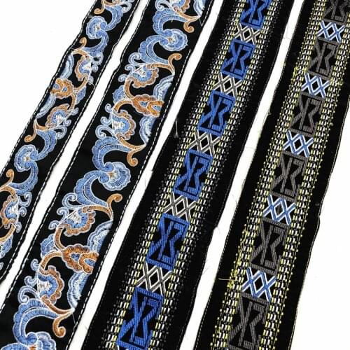 1 Yards Lace Ribbon Embroidered Polyester Lace Trim Trimmings Clothing Underwear for Sewing Appliqued