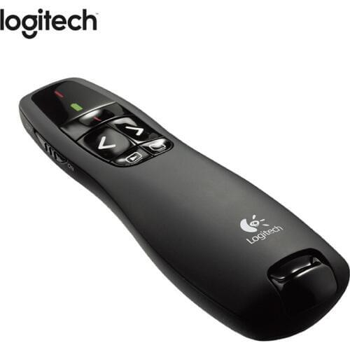 Original Logitech R400 USB Wireless Presenter Red Laser Pointer PPT Remote Control Pen for PowerPoint Presentation Teaching