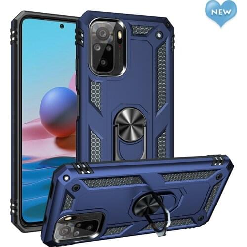 Fashion Smartphone Cover For Redmi Note 10 10S 9 T Case Armor Bumper Defender Anti-shock Magnetic Case for Xiaomi Poco X3 Pro M3