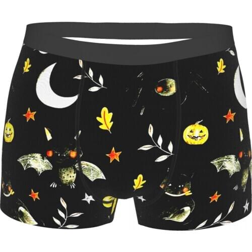 Goth 1980s Subculture Rock Romance HALLOWEEN PARTY Underpants Homme Panties Man Underwear Ventilate Shorts Boxer Briefs