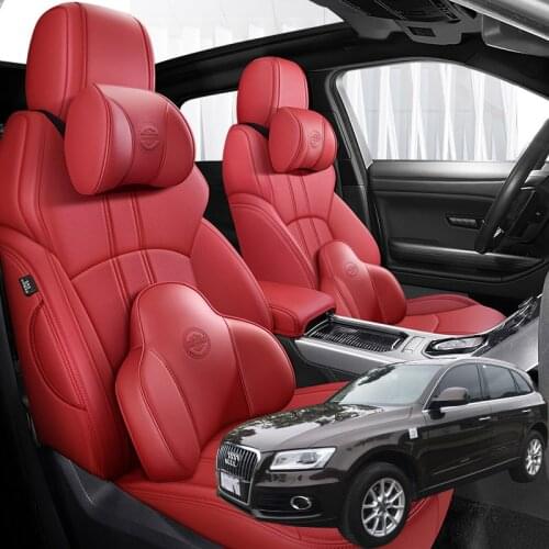NAPPA Leather 5 seats Car seat covers For Audi Q5 2018 2017 2016 2015 2014 2013 2012 2011 2010 accessories